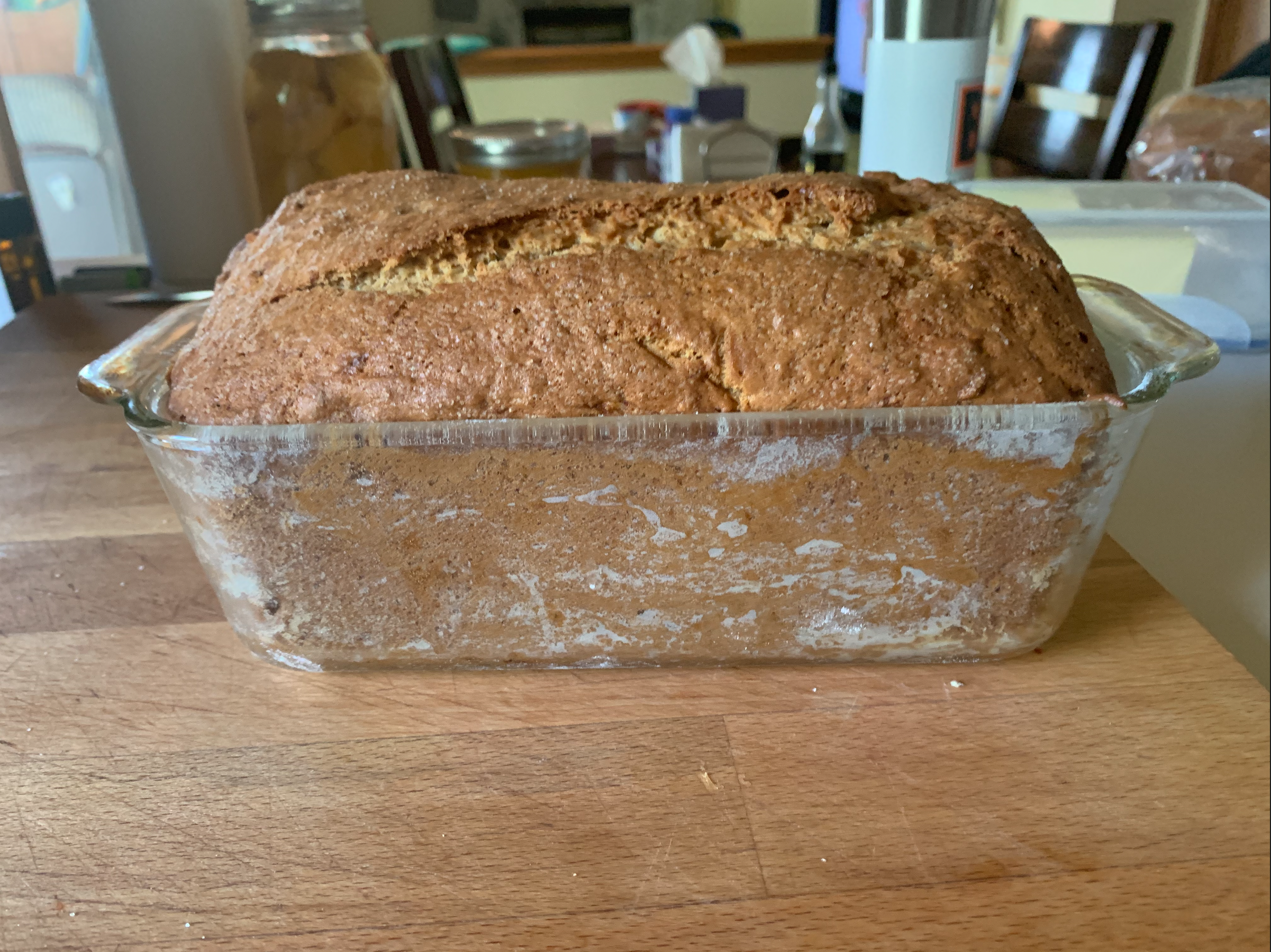 A loaf of banana bread.