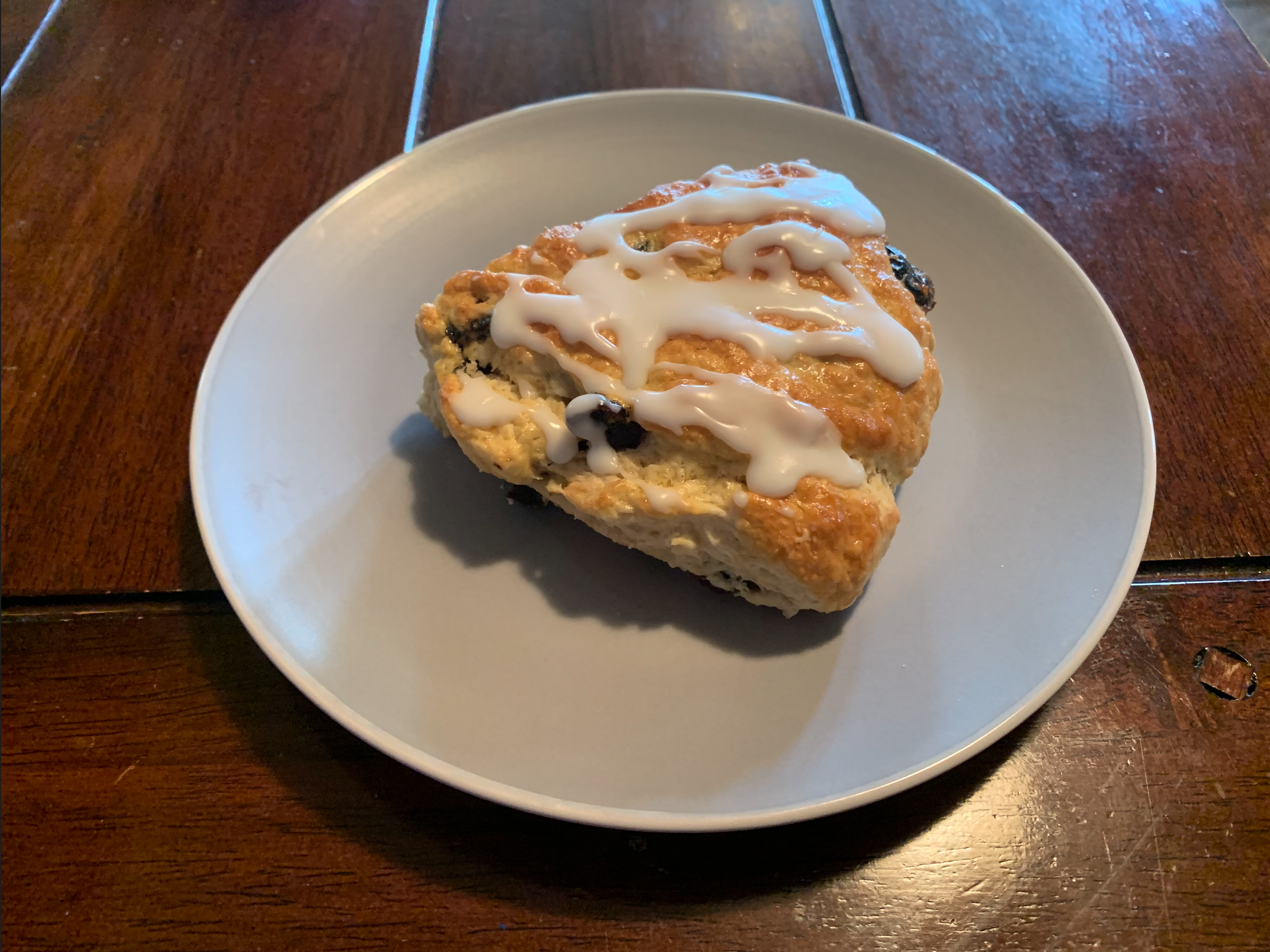 Scone with icing